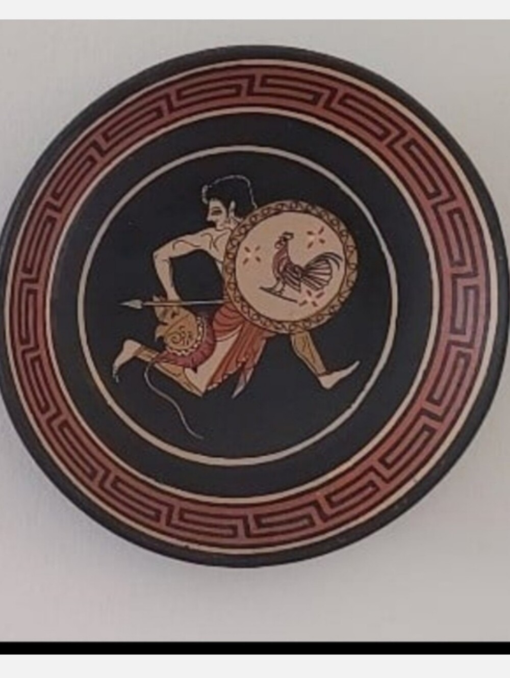 1960 and 1970s vintage artchaic art pottery Greek plate